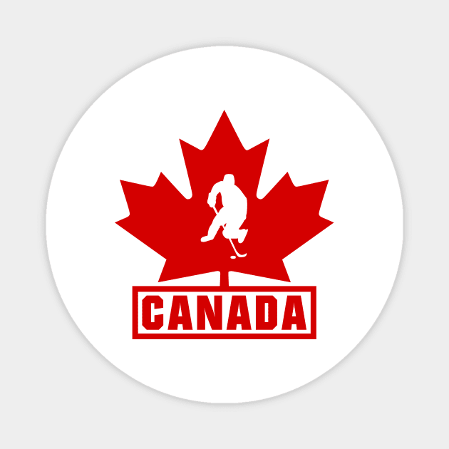 Hockey Canada Magnet by colorsplash